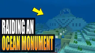 Raiding an Ocean Monument in Minecraft 1.18