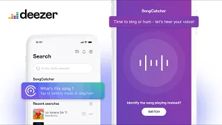 Humming recognition feature by Deezer (Powered by ACRCloud)