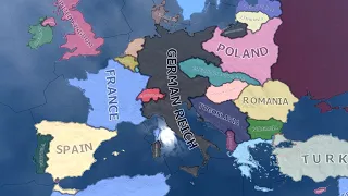 What if Germany Controlled Italy in WW2? | HOI4 Timelapse