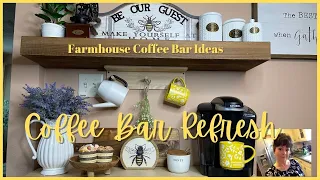 Coffee Bar Refresh - Farmhouse Coffee Bar Ideas