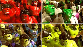 All Big-Fig Marvel Characters Hulk Smash vs Avengers Infinity War in LEGO Marvel Super Heroes 2