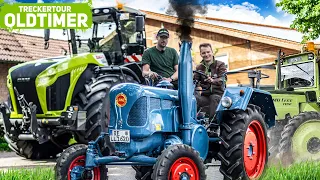 Action auf dem Acker: XERION, MB Trac und Oldtimer im Einsatz bei Hof Sanders | TRECKERTOUR TAG 2