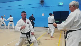 Tomasz Nisciur Kicks exercise at sensei Rick Hotton class