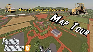 Mining and construction economy v0.9 map tour | Farming Simulator 19