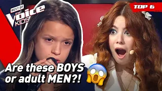 Young BOYS with MATURE VOICES on The Voice! 😱 | Top 6