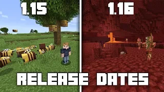 Minecraft 1.15 & 1.16 RELEASE DATES! - New 1.15 Snapshot 19w45a