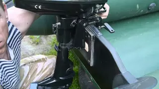 Как "подогнать" мотор под лодку.    How to fit the motor under the boat