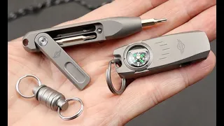 New Titanium Otacle: Bit Driver, Whistle with Compass, and Releasable Keychain