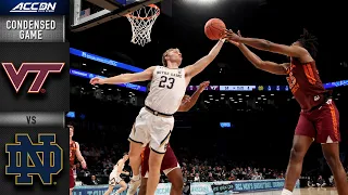 Virginia Tech vs. Notre Dame Condensed Game | ACC Men’s Basketball (2021-22)