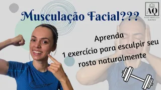 Aprenda 1 exercício para esculpir seu rosto naturalmente! | Fisio Angélica Queiroz