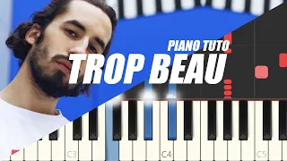 Lomepal - Trop beau (Easy Piano Tutorial)