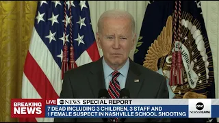 WATCH LIVE: President Biden addresses deadly Nashville school shooting | ABC News Special Report