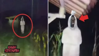 Penampakan Pocong di Sawah Milik Petani Langsung Muncul depan Muka