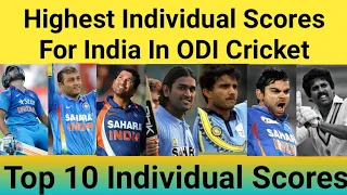 Highest Individual Scores For India In ODI Cricket 🏏 Top 10 Individual Scores 🔥 #shorts #rohitsharma