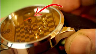 Homemade Watch With Chess Inside!