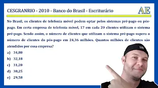 🔥 ESSA VAI CAIR !!!🔥 Razão e Proporção - CONCURSO BANCO DO BRASIL - Matemática