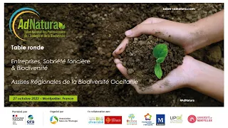 AdNatura 2022 - Table ronde "Entreprises, Sobriété foncière & Biodiversité"