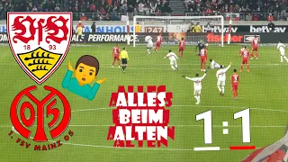 VfB Stuttgart 1:1 Mainz 05 | Alles beim Alten... Nicht genug für Sieg | Stadion Vlog