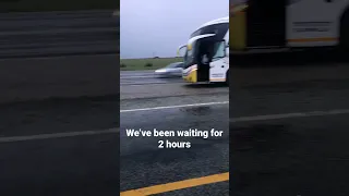 Eldo coaches stuck after picking passengers late