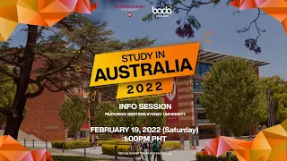 Study in Australia 2022: WESTERN SYDNEY UNIVERSITY 2022 (Info Session)