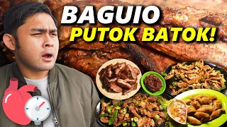 Baguio PUTOK BATOK Street Food Tour! Bulalo, Bulaklak, Bakareta & Bat n Balls!