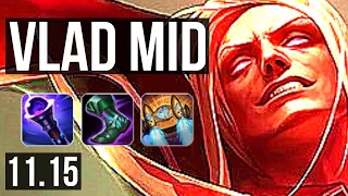 VLADIMIR vs LUCIAN (MID) | 4/0/9, Rank 6 Vlad, 2.0M mastery, 1200+ games | EUW Challenger | v11.15