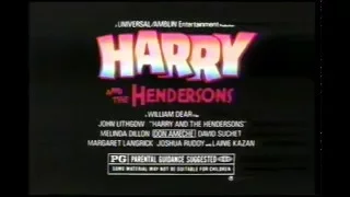 1987 Harry and The Hendersons Trailer
