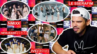 Discovering 4th Gen KPOP | Girl Group Edition (IVE, NMIXX, LE SSERAFIM and NewJeans)