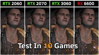 RTX 2060 vs RTX 2070 vs RTX 3060 vs RX 6600 | Test in 10 Games at 1440p