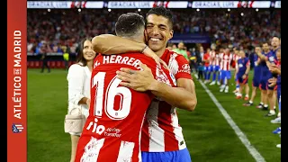 Homenaje a Herrera y Suárez en el Wanda Metropolitano