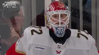 Sergei Bobrovsky stops McAvoy with a big save in game 6 (17 may 2024)