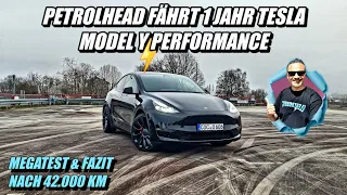 Tesla ModelY Performance  Megatest & Erfahrungsbericht! 42.000 km im Elektroauto