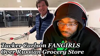 ( This video will piss you off😡 )Tucker Carlson FANGIRLS Over Russian Grocery Store | REACTION