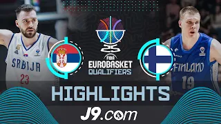 Serbia 🇷🇸 vs Finland 🇫🇮 | J9 Highlights | FIBA EuroBasket 2025 Qualifiers