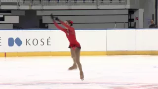 2015 ISU Junior Grand Prix Bratislava Ladies Free Skate Amanda STAN ROU