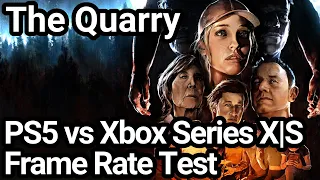 The Quarry PS5 vs Xbox Series X|S Frame Rate Comparison