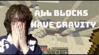 Minecraft But All The Blocks Have Gravity