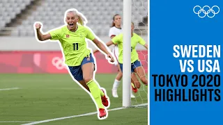 Sweden 🇸🇪 end USA's 🇺🇸 44-match unbeaten run | #Tokyo2020 Highlights