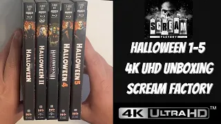 Halloween 1-5 4K UHD Blu-ray Unboxing | Scream Factory Collector's Edition