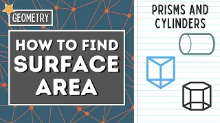 FIND THE SURFACE AREA OF PRISMS AND CYLINDERS | GEOMETRY LESSON