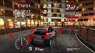 Sega Rally 2 - Secret Cone MINIGAME (4k 60 fps)