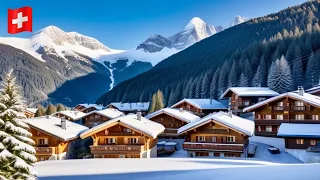 Tranquil Swiss Village Adventure 🇨🇭 | Escaping to Wengen | 4K HDR