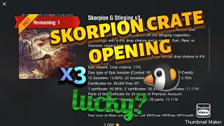 Skorpion Lockboxes (Crates) Opening - World Of Tanks Blitz (wot blitz) #short