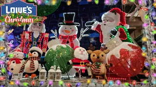 LOWE'S CHRISTMAS SHOP WITH ME 2023 DECORATIONS +ANIMATRONICS TREES + LIGHTS + DISNEY AND MORE !