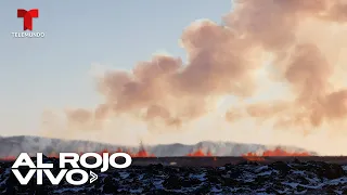 Un volcán vuelve a entrar en erupción en Islandia | Al Rojo Vivo | Telemundo