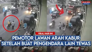 Pengendara Meregang Nyawa Setelah Disenggol Pemotor Lawan Arah