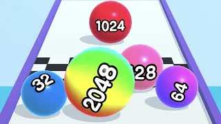 Ball Run 2048 - All Levels Gameplay Android, iOS ( Levels 3353 )