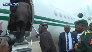 WATCH: Moment President Tinubu Departs For France