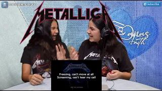 Two Girls React To Metallica - Trapped Under Ice Lyrics (HD)