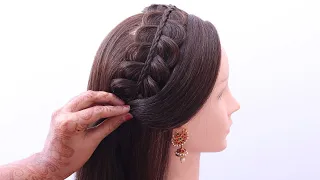 3 pretty open hairstyle for party | hairstyle for birthday girl | hairstyle for wedding season